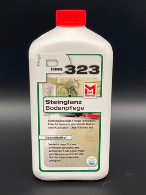 HMK P323 Steinglanz Bodenpflege 1 Liter Wischpflege Bodenreiniger Naturstein 1l