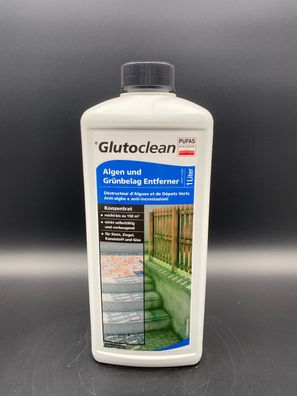 Glutoclean Algen u. Grünbelag Entferner 1 Liter Terrassen Fassaden Reiniger 1l