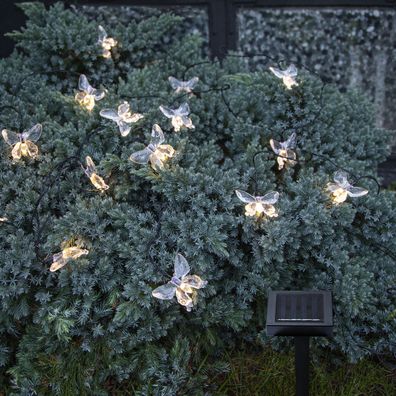 LED-Solar-Lichterkette "Papillon", 15 ww LED