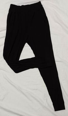 H&M Damen Schlupfhose Gr. XS Stoffhose schwarz #A2#