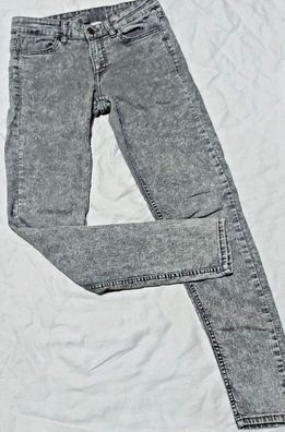 H&M Divided Damen Jeans Gr. 36 Hose grau #A5#