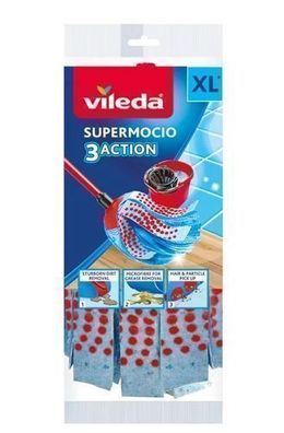 Vileda SuperMocio 3Action Velour Moppeinlage - Effiziente Bodenreinigung