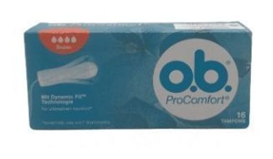 O.B. ProComfort Super Tampons, 16er Pack - Revolutionäre feminine Hygiene