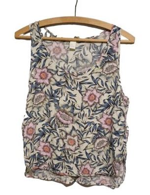 H&M Top Gr. 38 Damen Trägertop kurz florales Muster * D5*