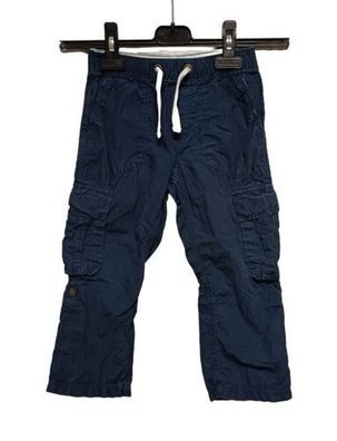 H&M Hose Gr. 104 Joggers Junge Cargo Jogpants Stoffhose dunkelblau #B4#