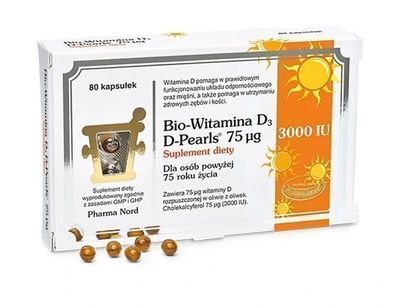 Hochdosiertes Bio-Vitamin D3, 75mcg, Kapseln