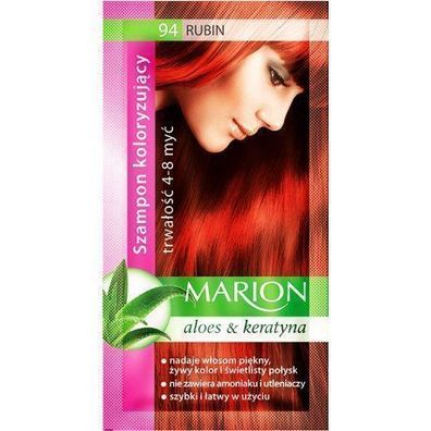 Marion Farbglanz Shampoo Rubinrot - 40 ml