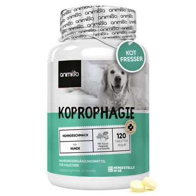 Koprophagie Tabletten - Fressen von KOT & Gras -120 Hund Tabletten