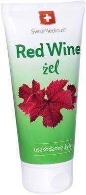 Wein-Gel Swiss 200 ml | Medizinisches Pflegeprodukt zur Hautpflege | Rotes Gel | Schw