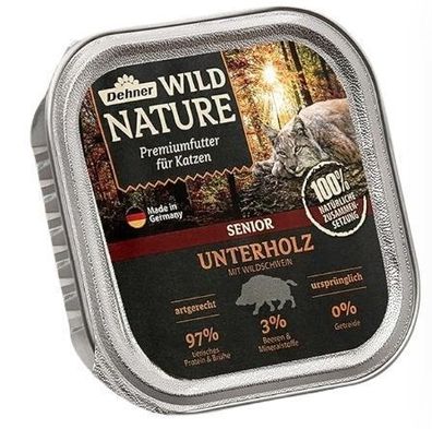 Dehner Wildnature Katzenfutter, Wildgeschmack, 100g