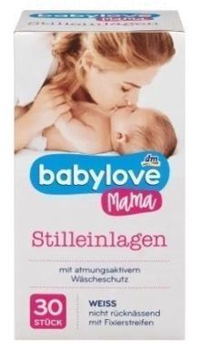 Babylove Still-Einlagen Mama, 30 Stück in Weiß