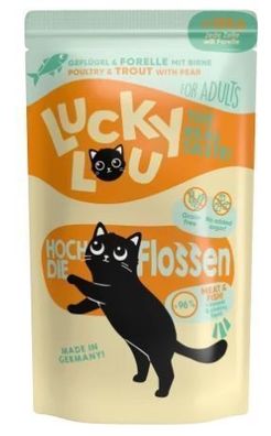 Lou's Feuchtfutter fér erwachsene Katzen Huhn & Forelle 125g