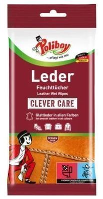 Lederpflege Reinigungstécher, 20er Pack, fér Glattleder