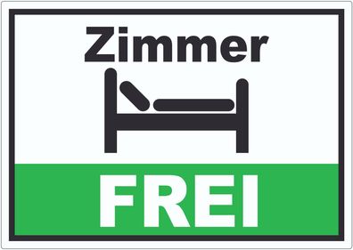 Zimmer FREI Aufkleber