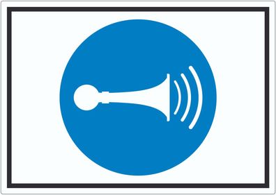 Akustisches Signal geben Symbol Aufkleber