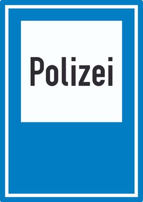 Richtzeichen Polizei Aufkleber