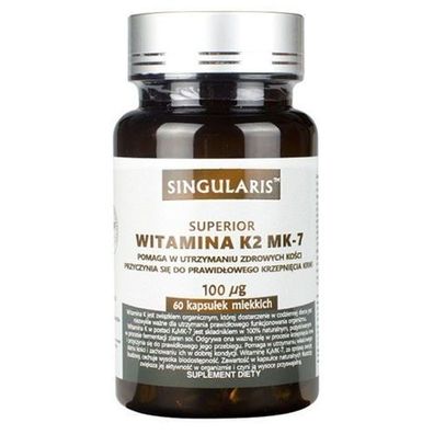 Vitamin K2 MK-7 Singularis Superior, 60 Softgels