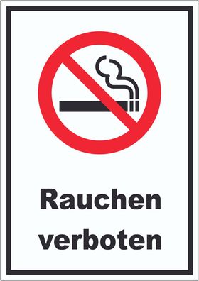 Rauchen verboten Aufkleber