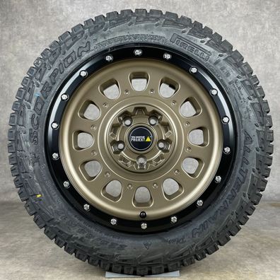 Twin Monotube AT3 Offroad Felgen VW T5 T6 T6.1 8x17 All Terrain TERRA + Pirelli