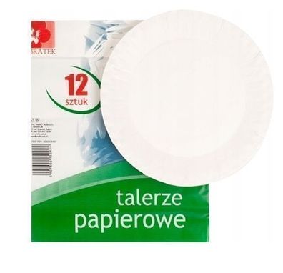 Bratek Pappteller, Einweg, 12 Stk