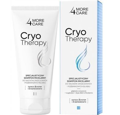 More4Care Cryotherapy, Spezialshampoo für strapazierte Haare, 200ml