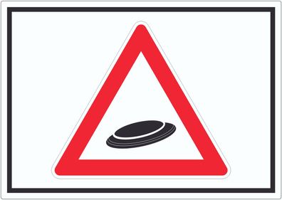 Achtung Frisbee Aufkleber Symbol