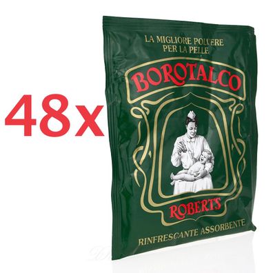 Borotalco Roberts Koerperpuder Talkumpuder 48x 100g Nachfuell