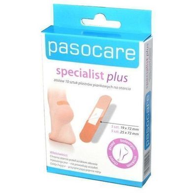 Plaster Pasocare Specialist Plus, 10 Stück, zur Heilung von Wunden