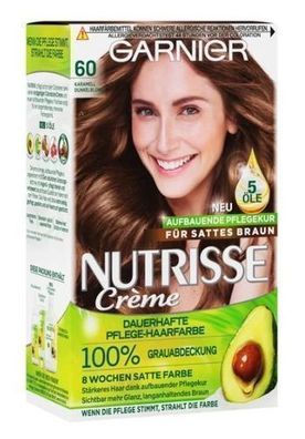 Glanzvolle Garnier Nutrisse Haarfarbe 60 Karamell Dunkelblond