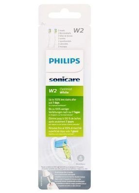 Philips Sonicare HX6062/10 Ersatzbürsten, 2 Stk. - Für optimale Zahnreinigung