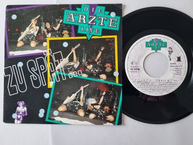 Die Ärzte - Zu Spät (Hit Summer Mix '88) 7'' Vinyl Holland