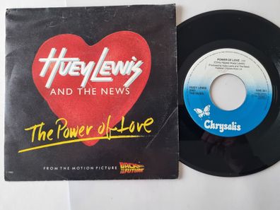 Huey Lewis & The News - The power of love/ Bad is bad 7'' Vinyl Italy