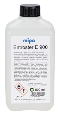 Mipa Entroster E 900 Rostumwandler,0,5 Liter, transparent, Rost, innen und außen