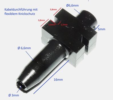 Kabeldurchführung mit flexiblem Knickschutz Kabel Durchführung Trennwand