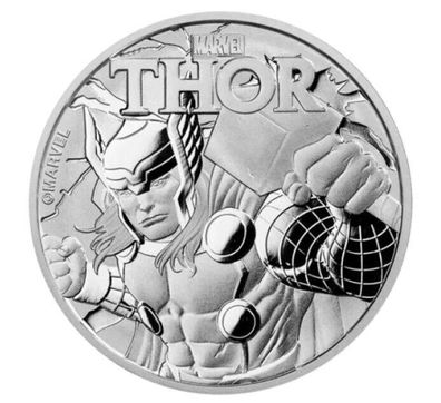 1oz Silbermünze 99,9% Marvel Thor 2018