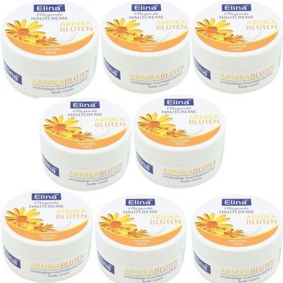 8x150 ml Elina Creme Arnika in Dose Hautcreme schmerzlindernd