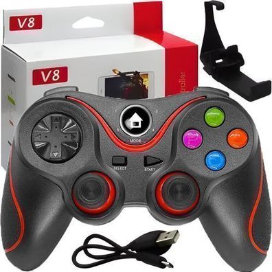 Smartphone Gaming Controller Android Windows Gamepad mit Handy-Clip Szwarz Retoo