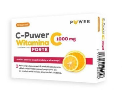 Vitamin C Forte 1000mg - 30 Kapseln Hochdosiertes Nahrungsergänzungsmittel