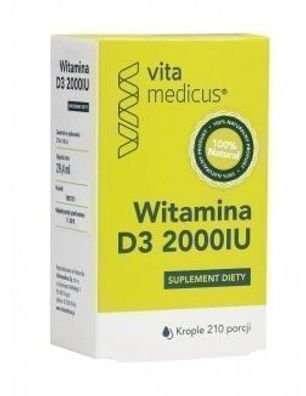 Premium Vitamin D3 Tropfen - 2000 IE, 29,4 ml Flasche - Fléssige Formulierung