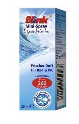 Blink Frischer Ozean Duft Spray, 25ml - Belebender Meeresduft