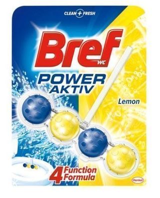 WC Power Aktiv, Lemon Duft, 50g - WC-Frischeduft mit aktivem Geruchsneutralisierer