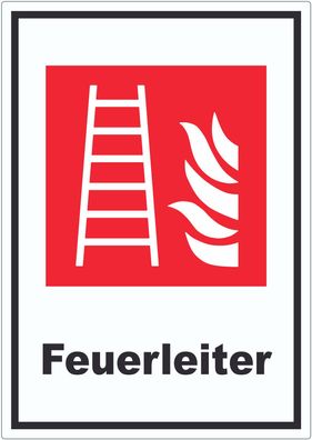 Feuerleiter Aufkleber