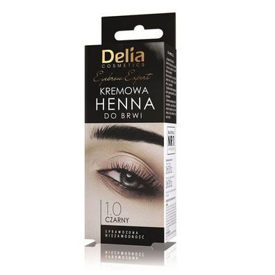 Delia Expert-Creme-Henna fér Augenbrauen, Schwarz, 15 ml