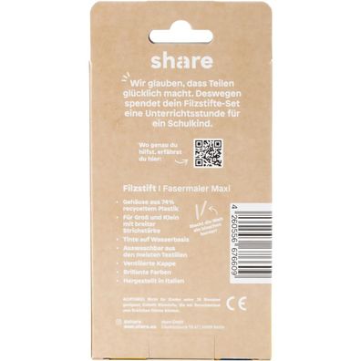 share Filzstift Maxi 4-0004-6 sort 6St