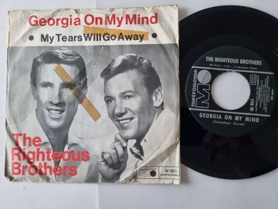 The Righteous Brothers - Georgia On My Mind 7'' Vinyl Germany WORN COVER