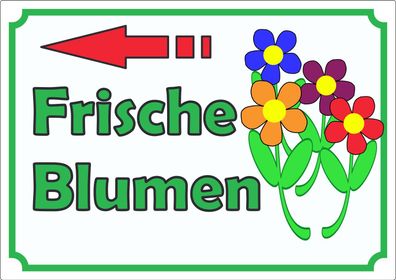 Werbeaufkleber Aufkleber Blumen links