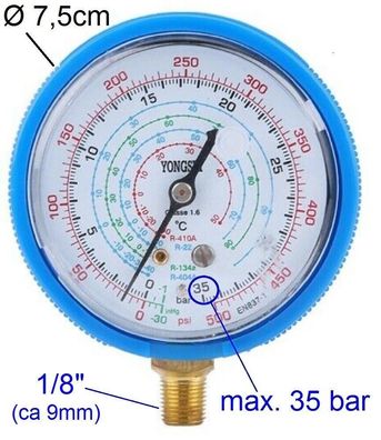 1/8" Manometer 0 bis 35 bar