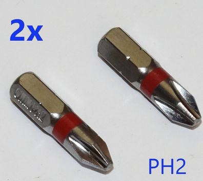 2x 1/4" Schraub Bit mit PH2 Spitze
