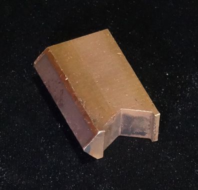 37,2x24,3x12,9mm (LxBxH) #B9 Kupfer Vollmaterial Ausschuss Teil
