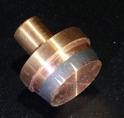 37,3x36x15mm (LxØ-1xØ-2) #B15 Kupfer Vollmaterial Ausschuss Teil